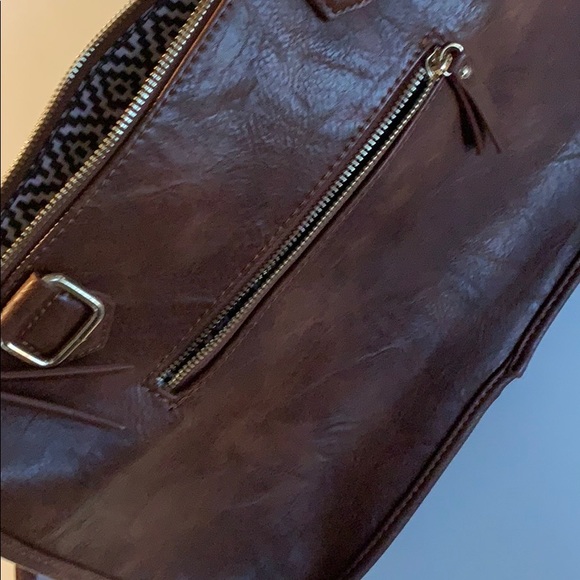 Madison West Tooled Leather Bag - Picture 6 of 7